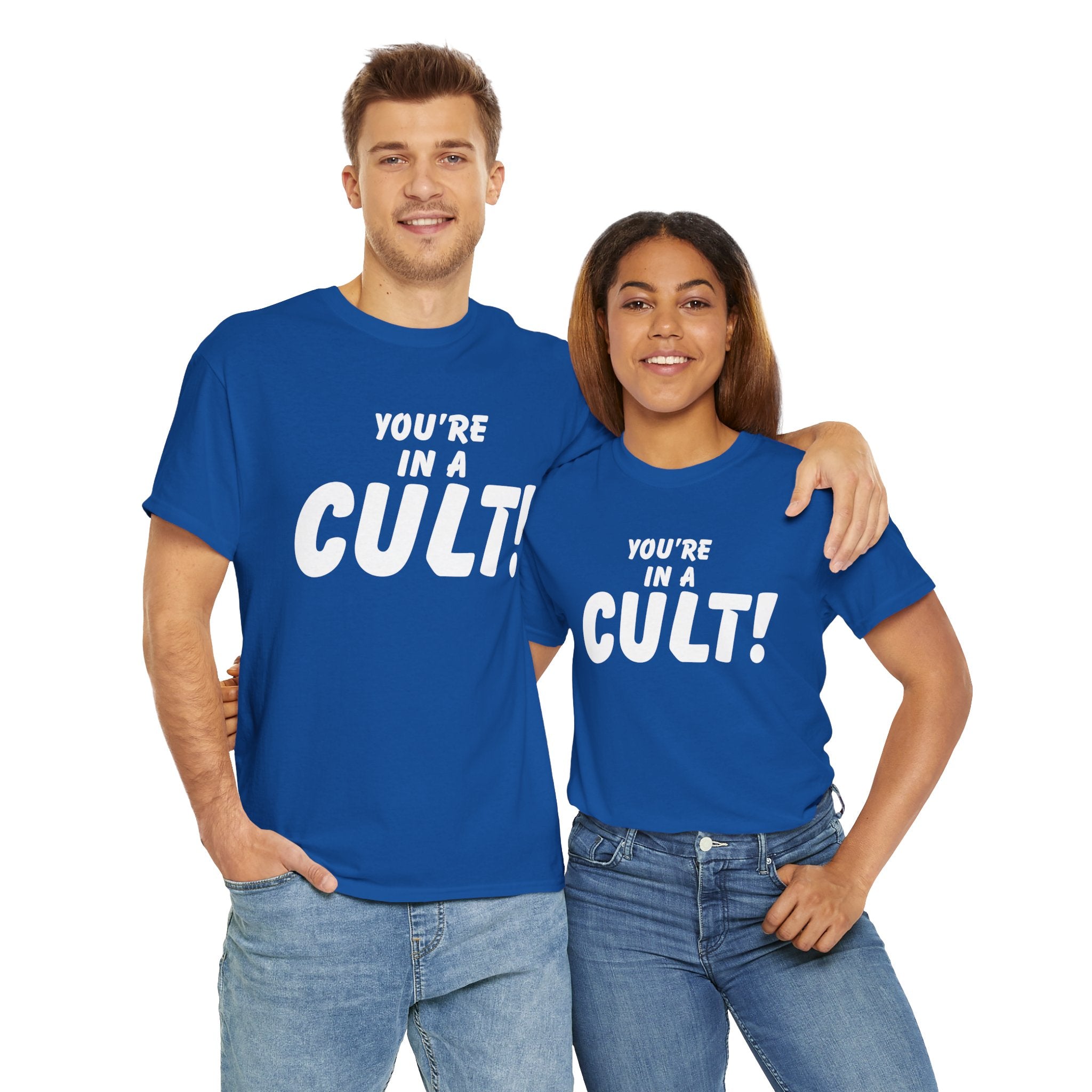 You're in a Cult! Humor Unisex Tee - Comfy Casual Shirt, Fun Gift, Statement T-Shirt, Pop Culture Apparel, Unique Trendy Top