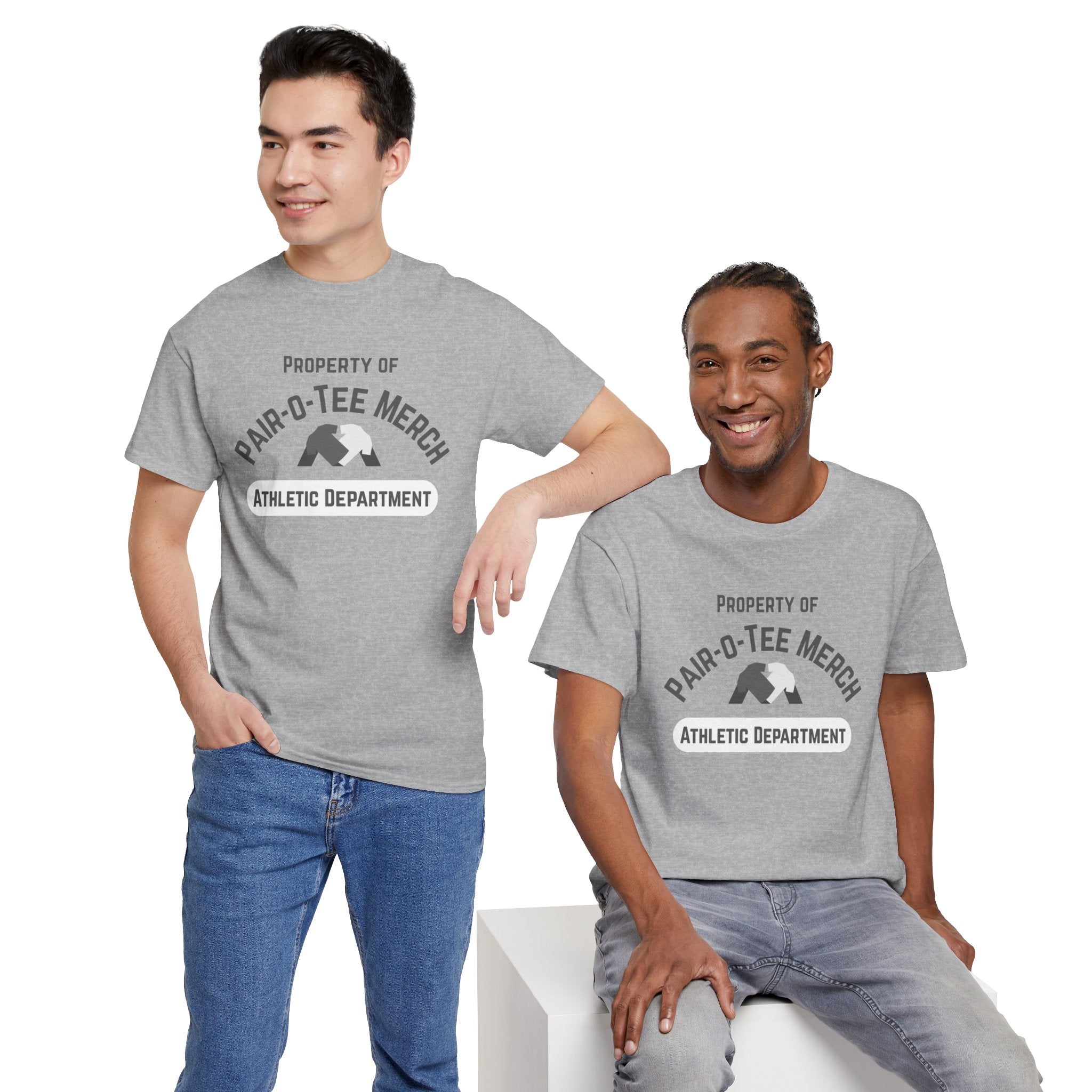 Property of Pair-O-Tee Merch Athletic Dept Unisex Tee - Cozy Casual T-Shirt, Perfect for Sports Events, Gift for Athletes, Everyday Wear