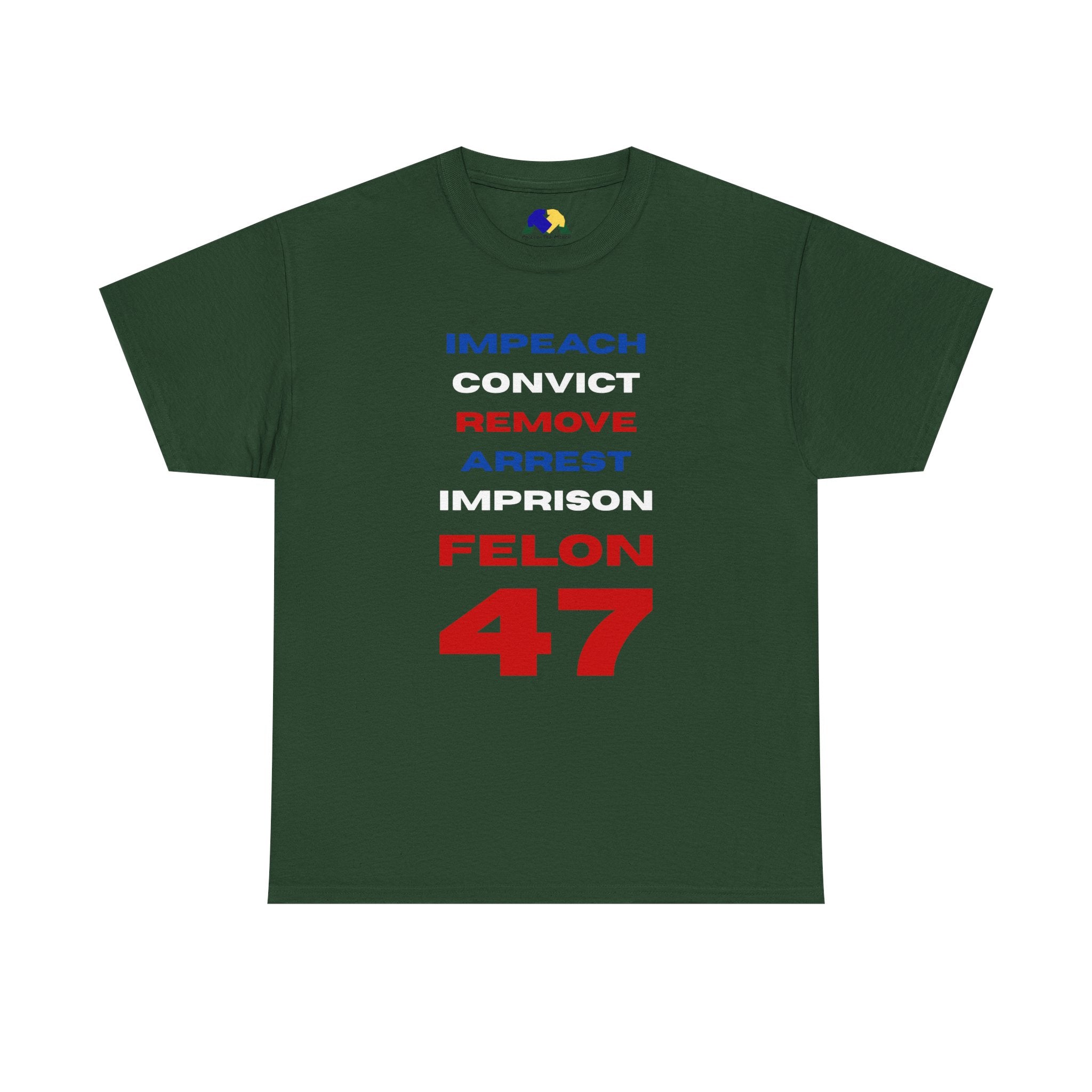 Remove Felon 47 Unisex Tee - Statement Tee - Bold Political Humor T-Shirt - Perfect for Activism, Gifts, Parties, and Everyday Wear