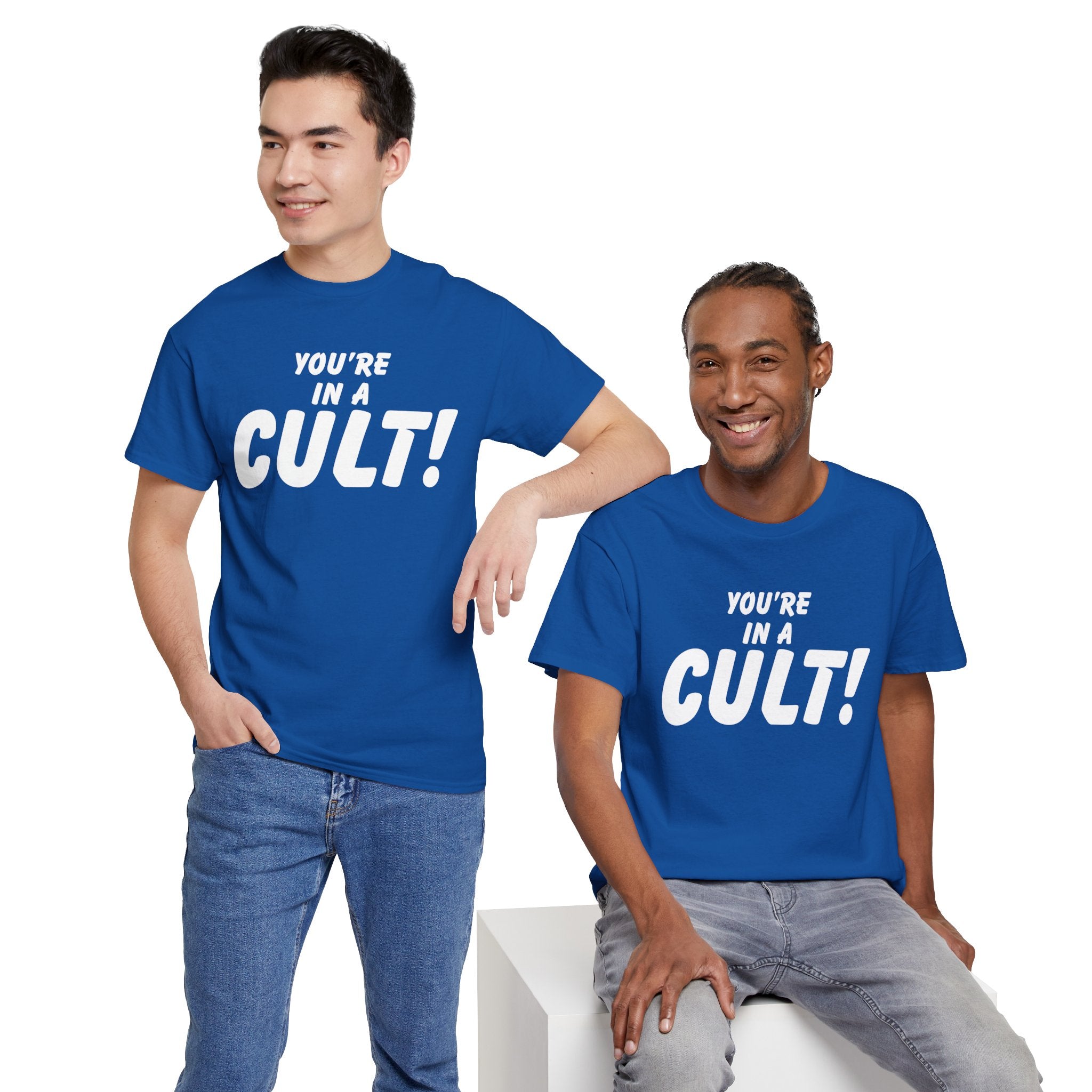 You're in a Cult! Humor Unisex Tee - Comfy Casual Shirt, Fun Gift, Statement T-Shirt, Pop Culture Apparel, Unique Trendy Top