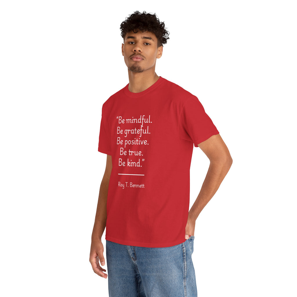 Roy T Bennett "Be Kind" Mindful Inspirational Quote Tee - Be Grateful, Be Positive, Unisex Heavy Cotton T-Shirt, Motivational Gift, Relaxed Fit, Positive Vibes, [...]