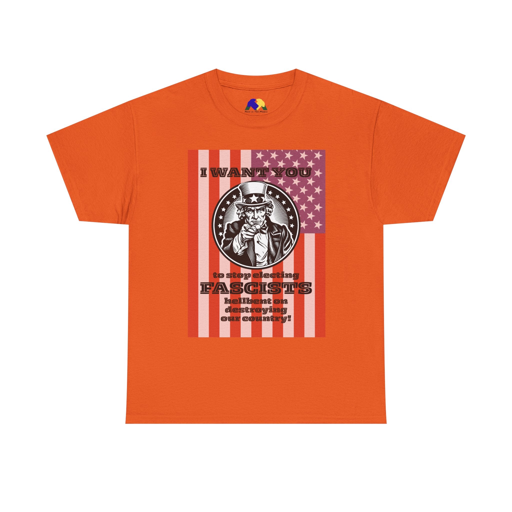 Uncle Sam I Want You to Stop Electing Fascists Unisex Tee - Protest Tee, Political Statement Shirt, Unisex Cotton Tee, Activism Apparel, Gift for Change-Makers