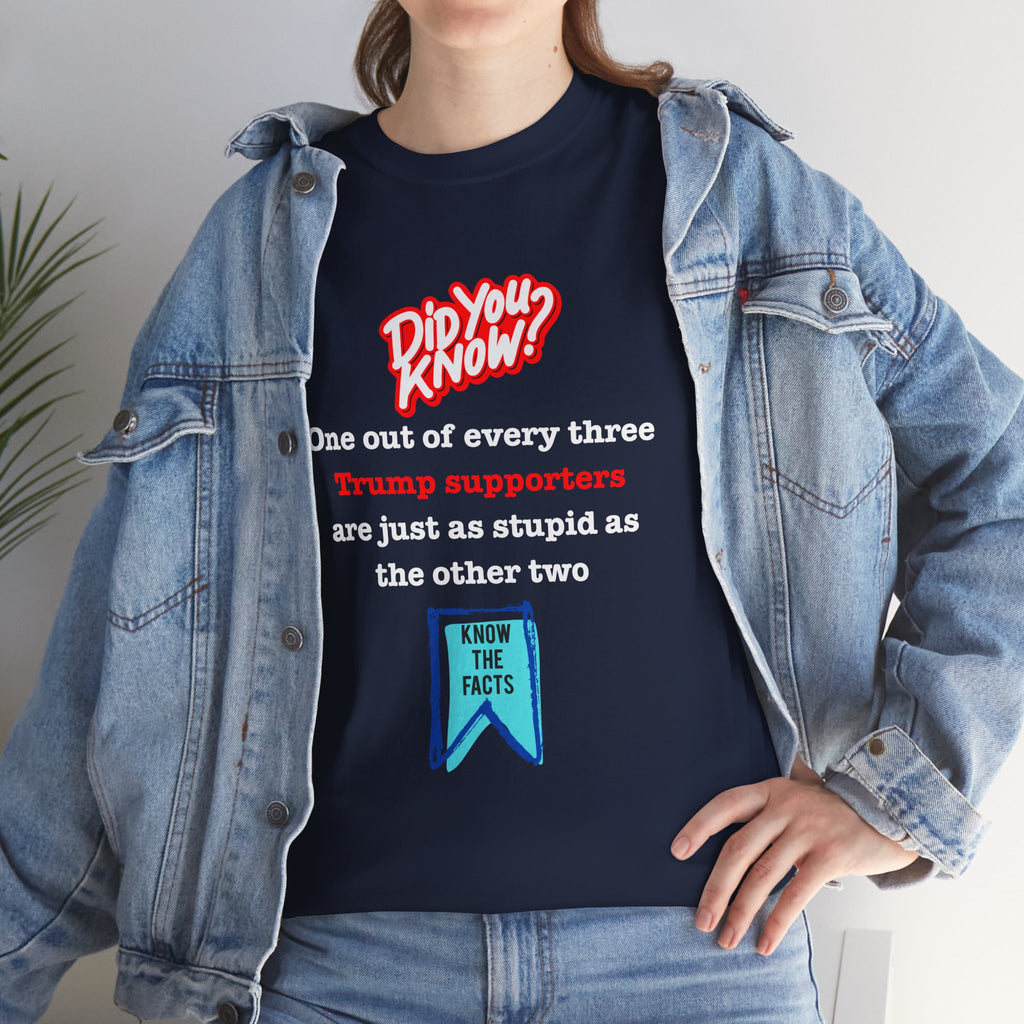 Did You Know? Unisex Tee with Humor, Funny Political Tee, Gift for Friends, Casual Wear, Unisex Graphic T-Shirt
