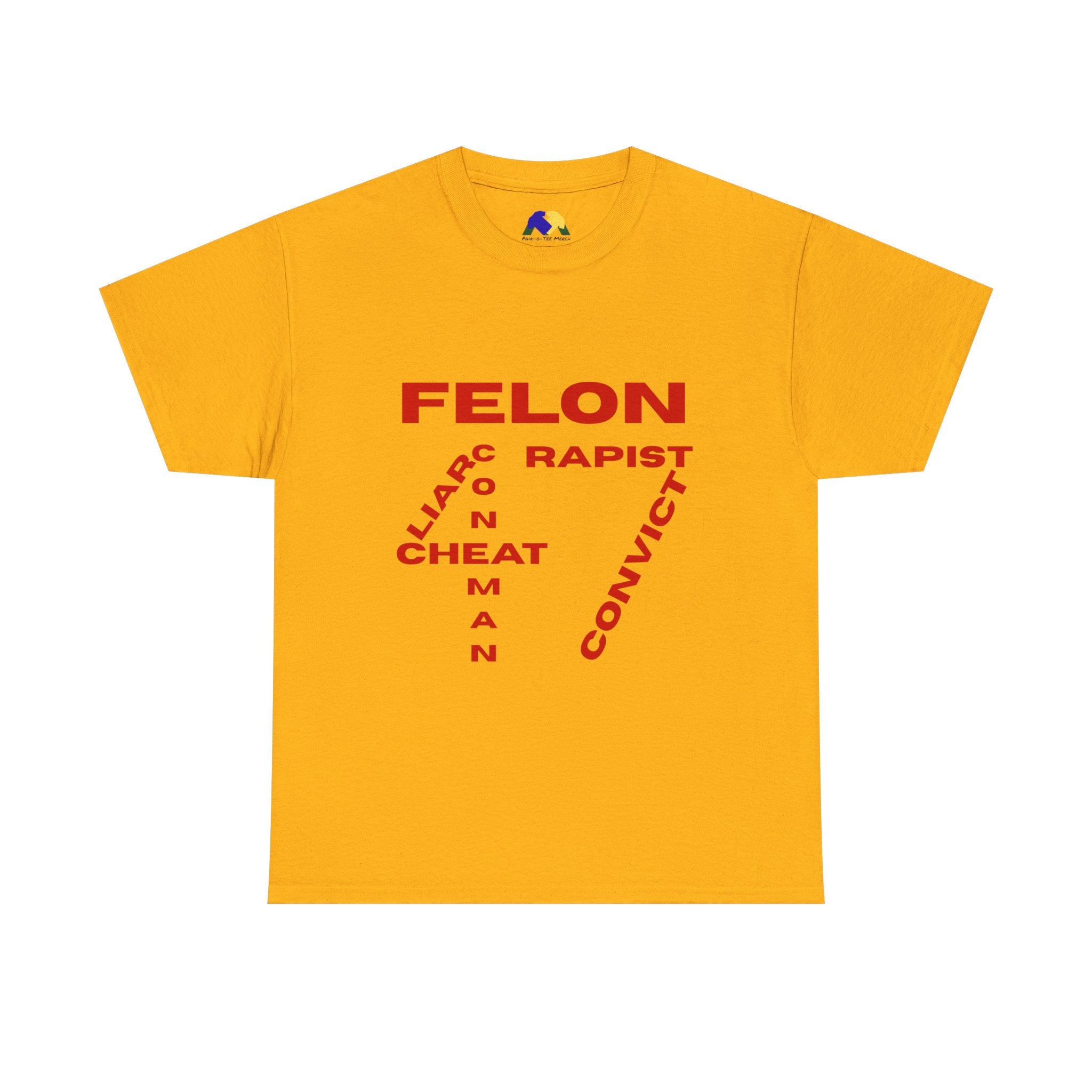 Felon 47 Word Salad Unisex Tee - Bold Statement Tee, Humor Shirt, Casual Wear, Gift for Friends, Unique Apparel