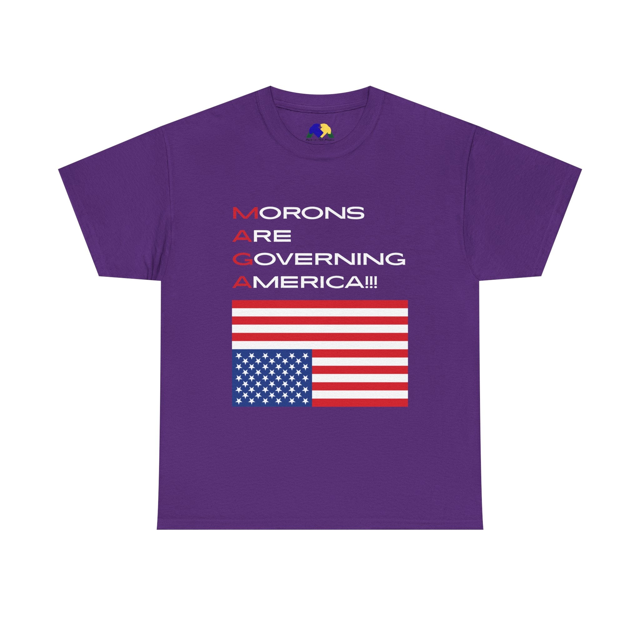 Morons Are Governing America! Unisex Tee - Humor, Casual Style, Gifts for Friends, Election Day Outfit, American Pride, Political Statement
