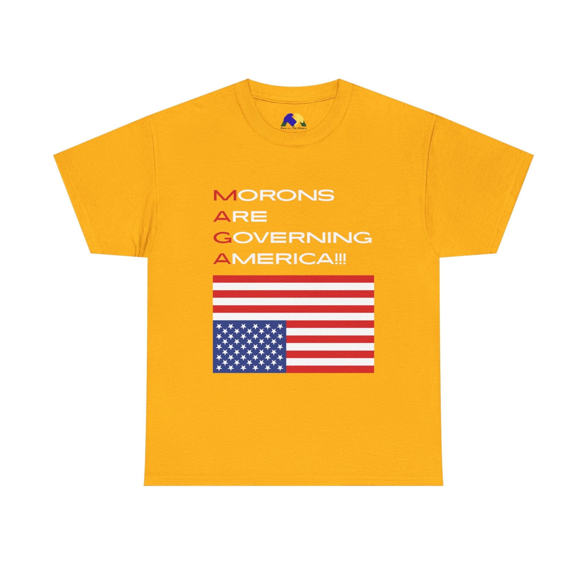 Morons Are Governing America! Unisex Tee - Humor, Casual Style, Gifts for Friends, Election Day Outfit, American Pride, Political Statement