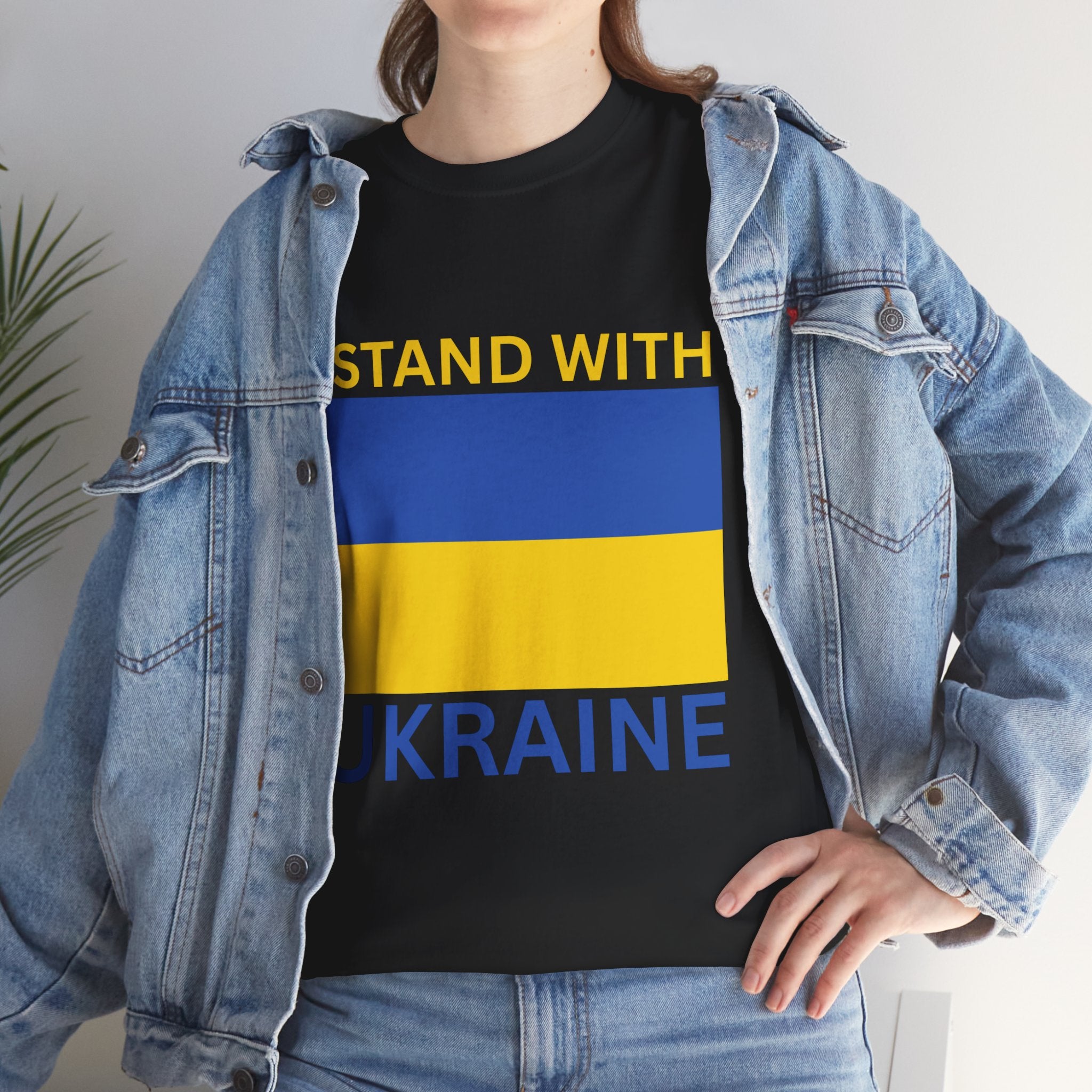 I Stand with Ukraine Unisex Tee | Support Ukraine T-Shirt, Political Statement Shirt, Equality Tee, Gift for Activists