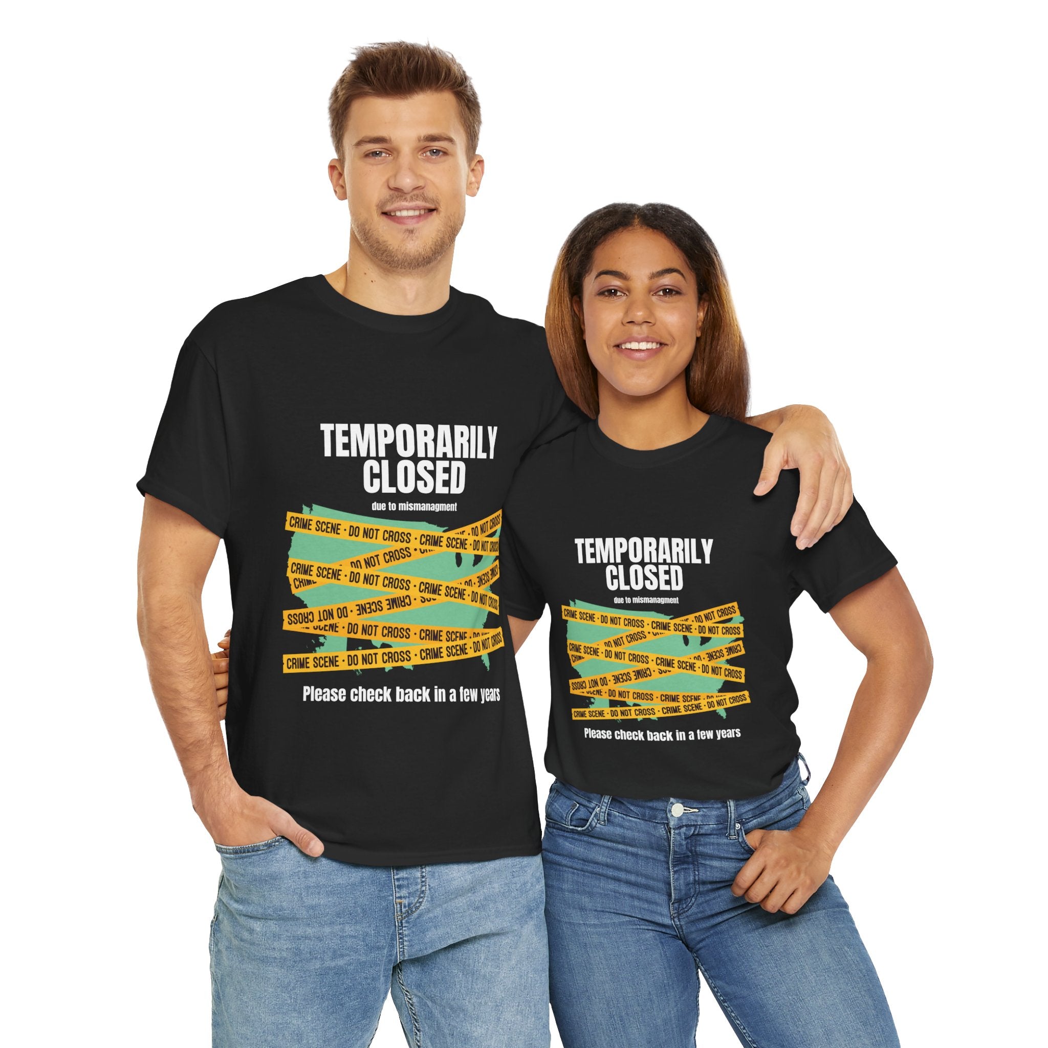 TEMPORARILY CLOSED Unisex Tee, Funny Tee, Casual T-Shirt, Gift for Friends, Quirky Humor Apparel, Relaxed Fit Shirt