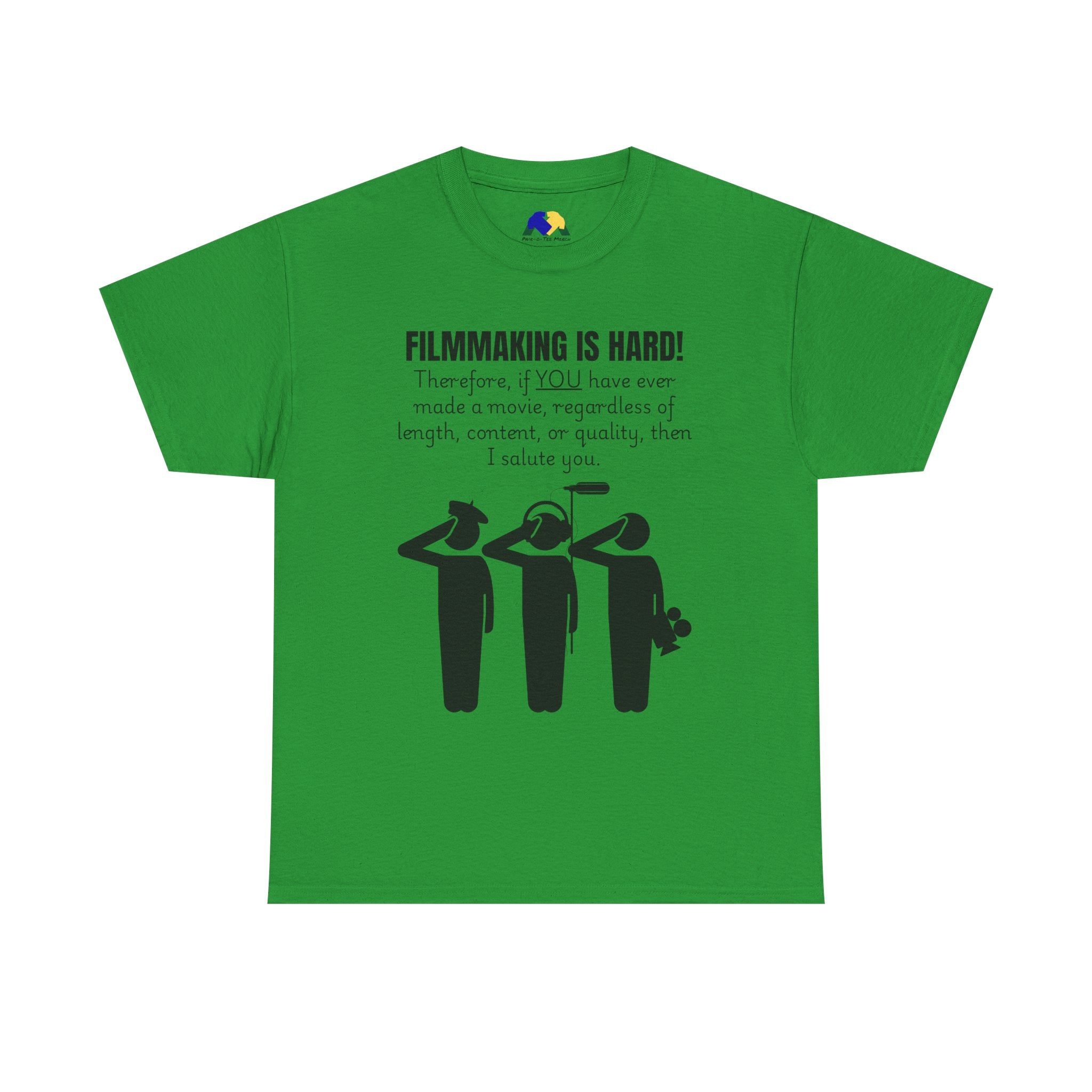 FILMMAKING IS HARD! Unisex Tee - Creative Filmmaker Tee, Funny T-Shirt, Gift for Filmmakers, Movie Maker Apparel, Casual Film Lover Shirt