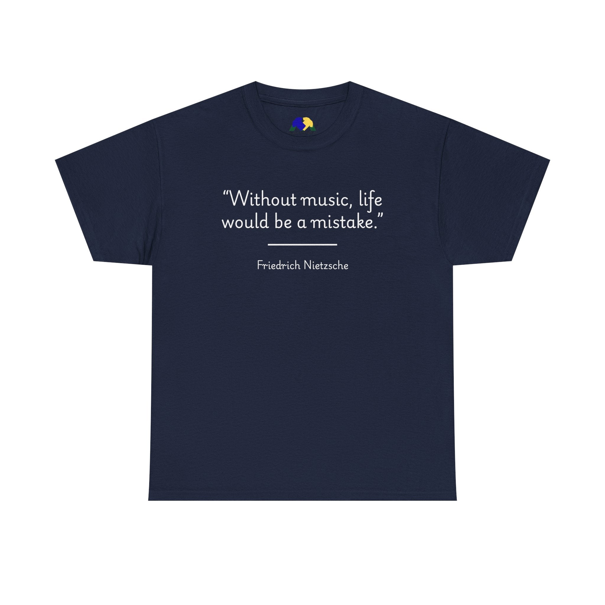 Friedrich Nietzsche "Without music, life would be a mistake" Musical Quote Tee - Unisex Cotton Shirt, Gift for Music Lovers, Casual Wear, Concert [...]
