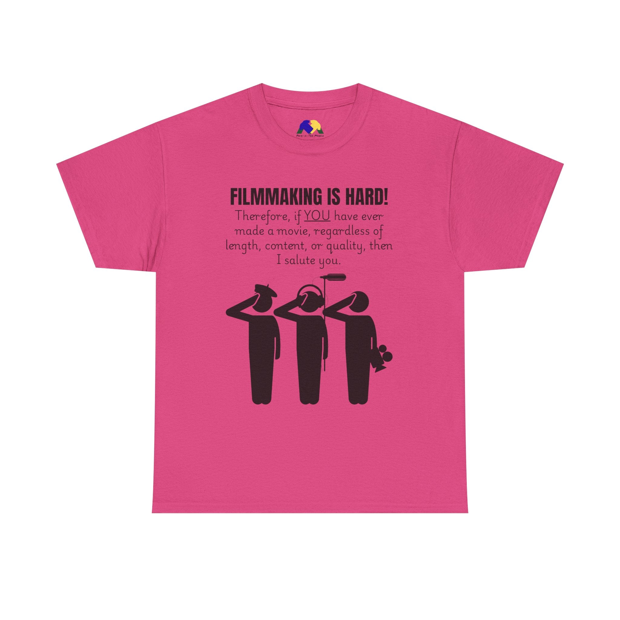 FILMMAKING IS HARD! Unisex Tee - Creative Filmmaker Tee, Funny T-Shirt, Gift for Filmmakers, Movie Maker Apparel, Casual Film Lover Shirt