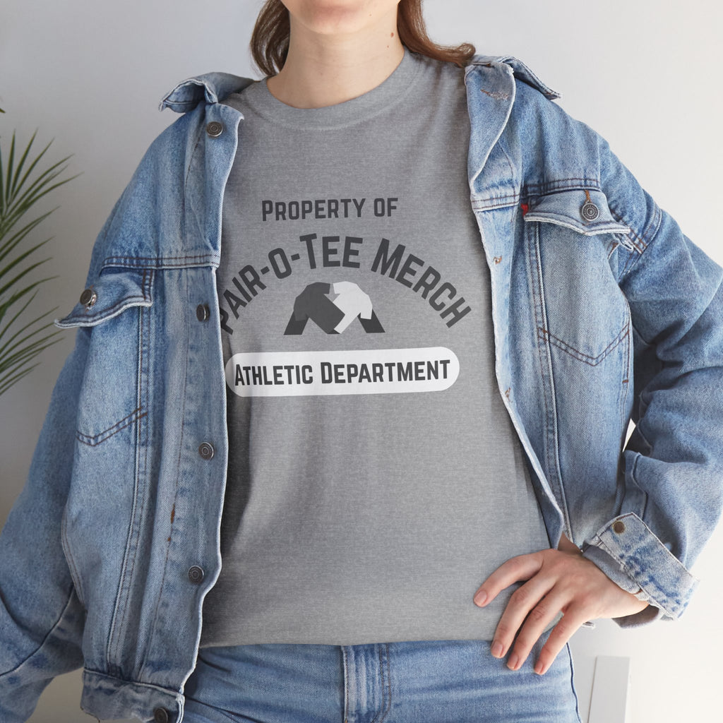 Property of Pair-O-Tee Merch Athletic Dept Unisex Tee - Cozy Casual T-Shirt, Perfect for Sports Events, Gift for Athletes, Everyday Wear
