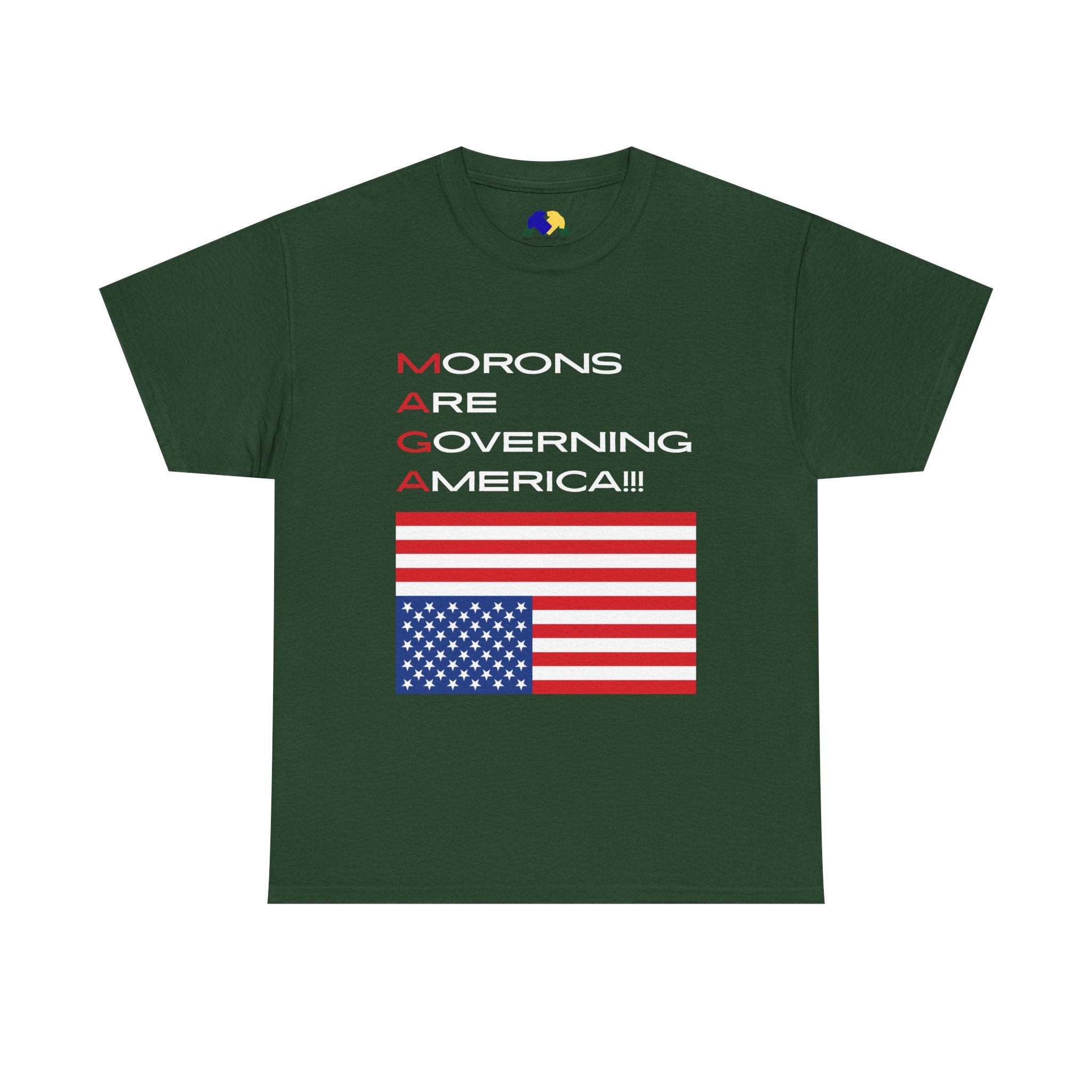 Morons Are Governing America! Unisex Tee - Humor, Casual Style, Gifts for Friends, Election Day Outfit, American Pride, Political Statement