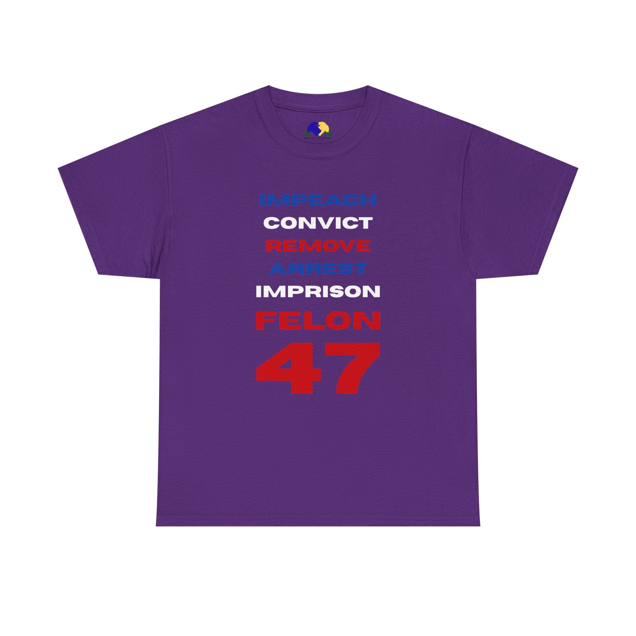 Remove Felon 47 Unisex Tee - Statement Tee - Bold Political Humor T-Shirt - Perfect for Activism, Gifts, Parties, and Everyday Wear