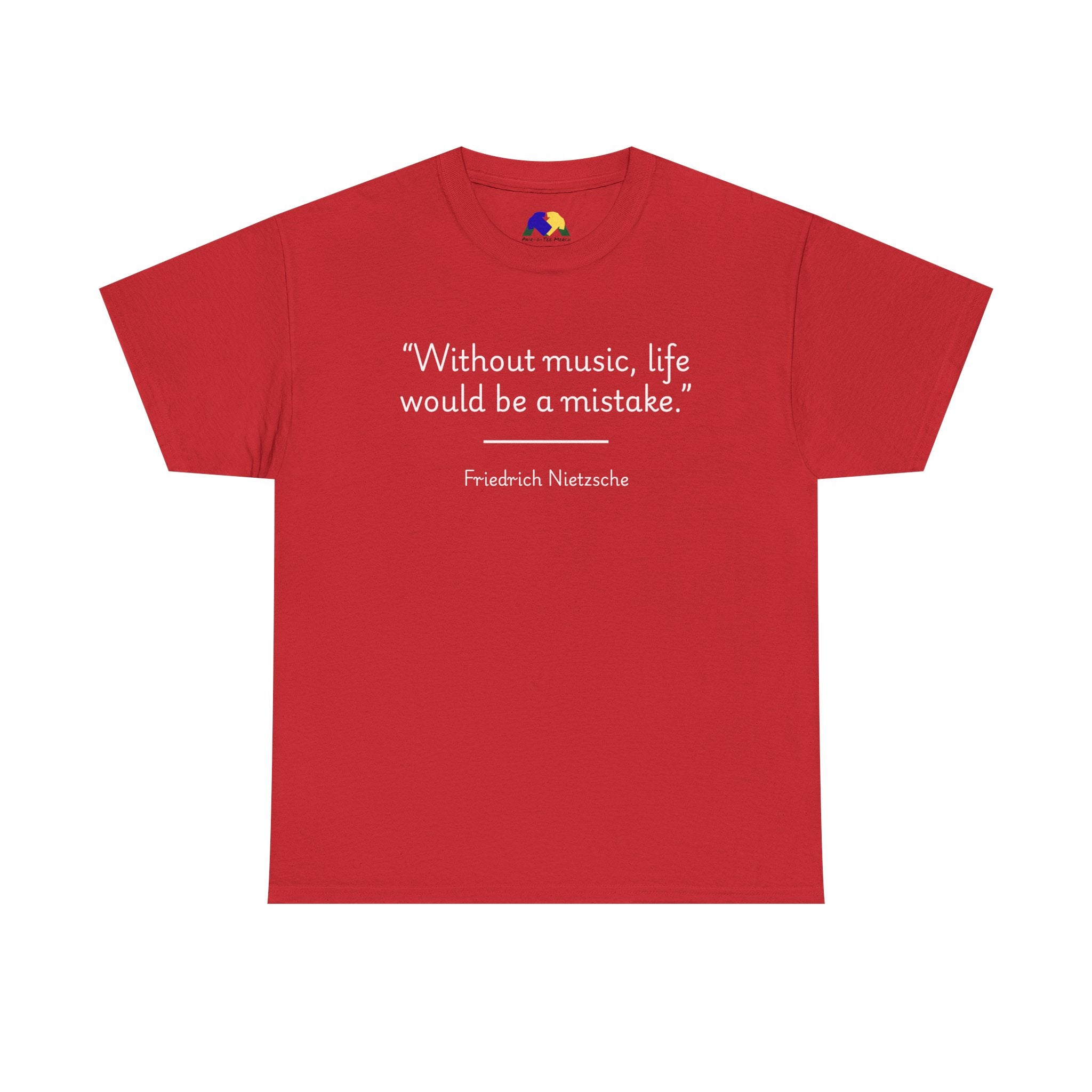Friedrich Nietzsche "Without music, life would be a mistake" Musical Quote Tee - Unisex Cotton Shirt, Gift for Music Lovers, Casual Wear, Concert [...]