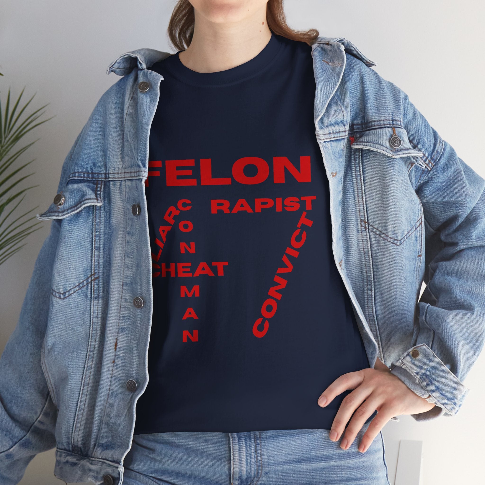 Felon 47 Word Salad Unisex Tee - Bold Statement Tee, Humor Shirt, Casual Wear, Gift for Friends, Unique Apparel