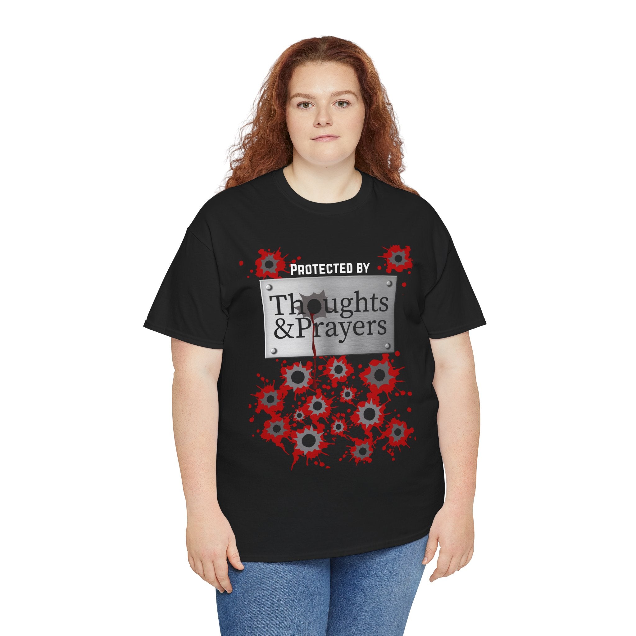 Thoughts and Prayers Protection Unisex T-Shirt - Political Statement Tee
