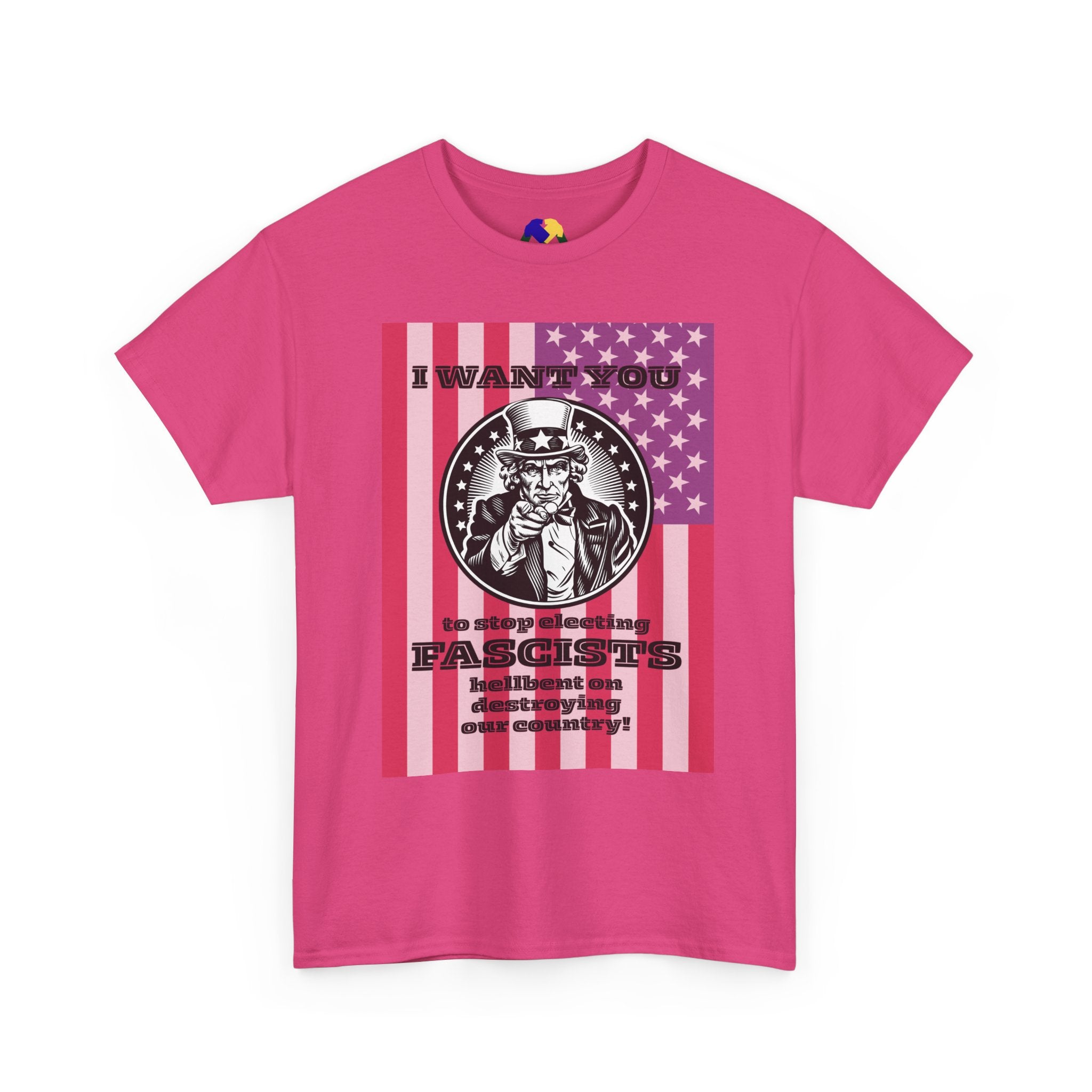 Uncle Sam I Want You to Stop Electing Fascists Unisex Tee - Protest Tee, Political Statement Shirt, Unisex Cotton Tee, Activism Apparel, Gift for Change-Makers