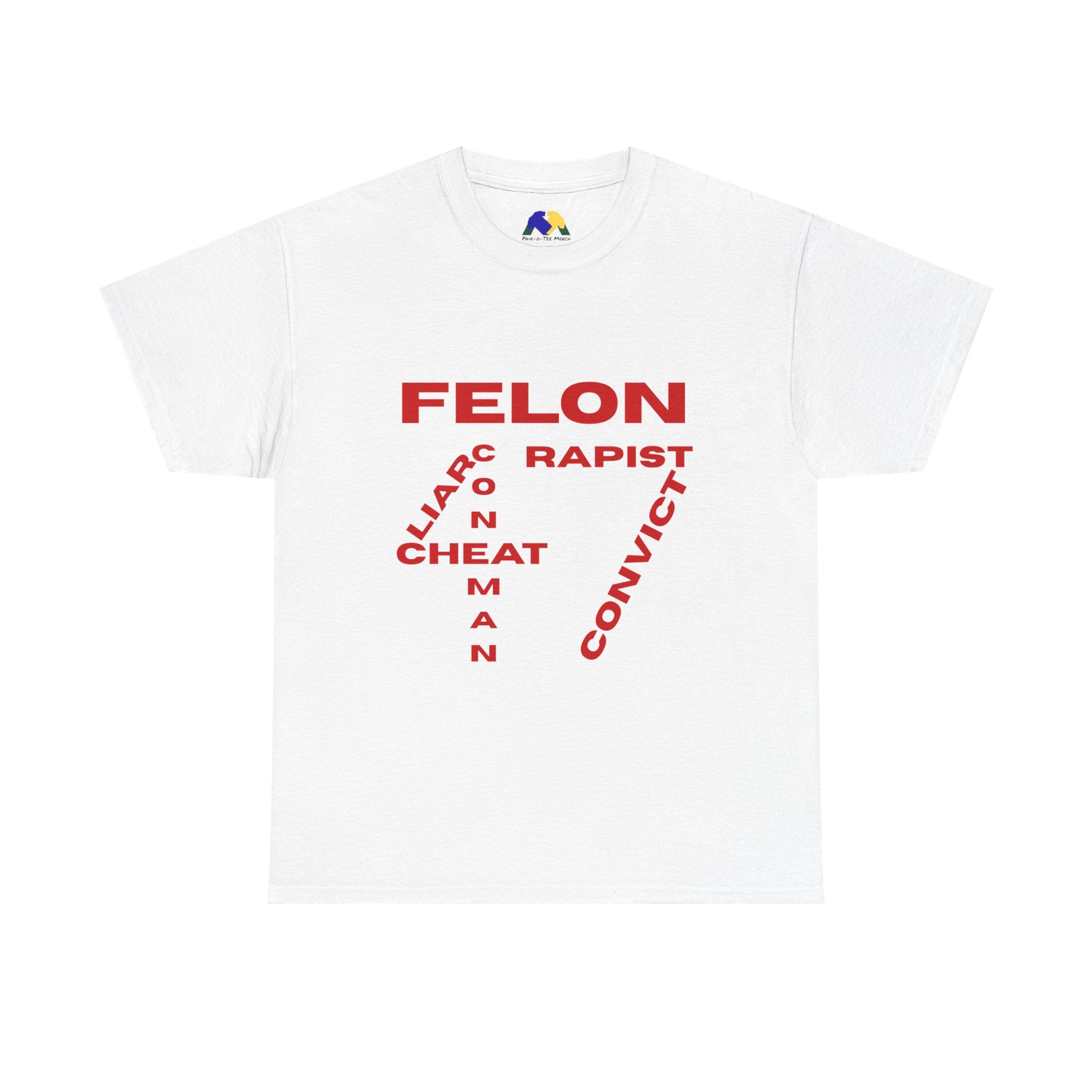 Felon 47 Word Salad Unisex Tee - Bold Statement Tee, Humor Shirt, Casual Wear, Gift for Friends, Unique Apparel