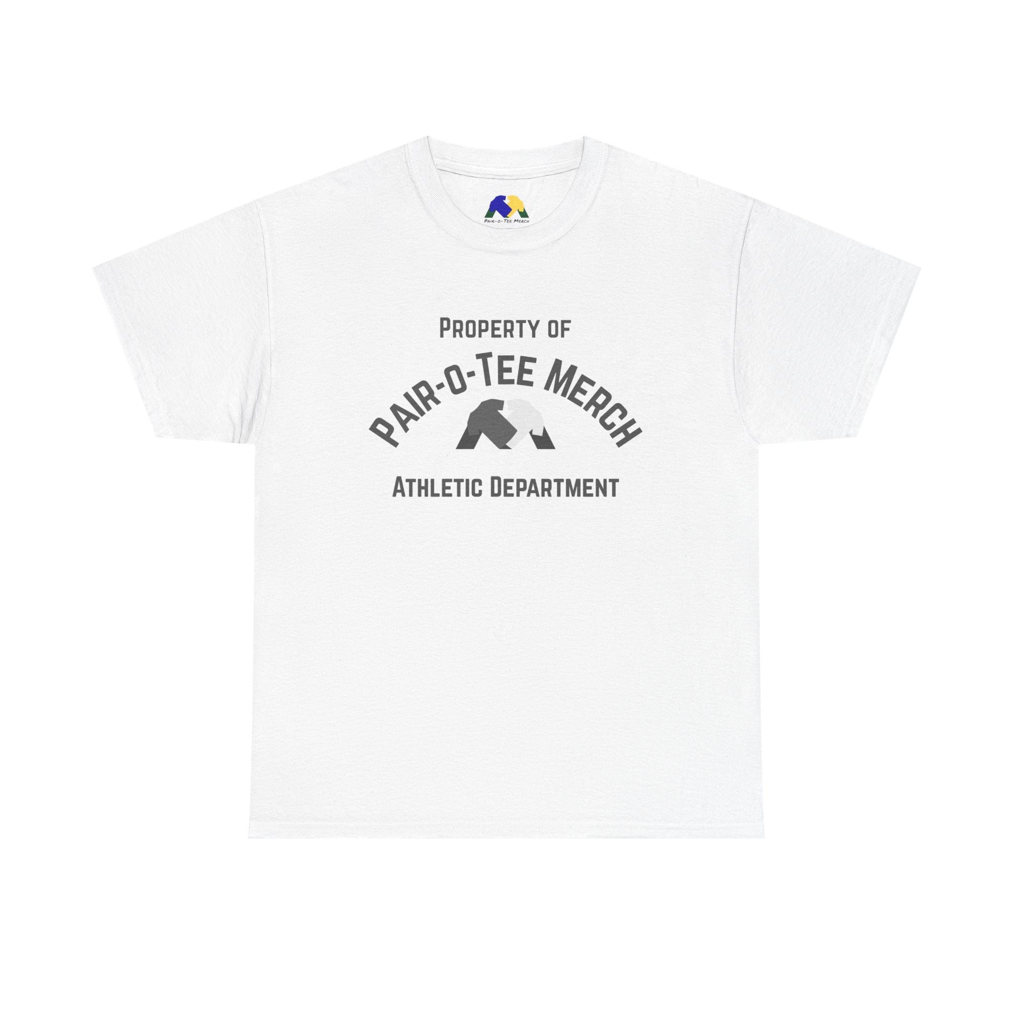 Property of Pair-O-Tee Merch Athletic Dept Unisex Tee - Cozy Casual T-Shirt, Perfect for Sports Events, Gift for Athletes, Everyday Wear