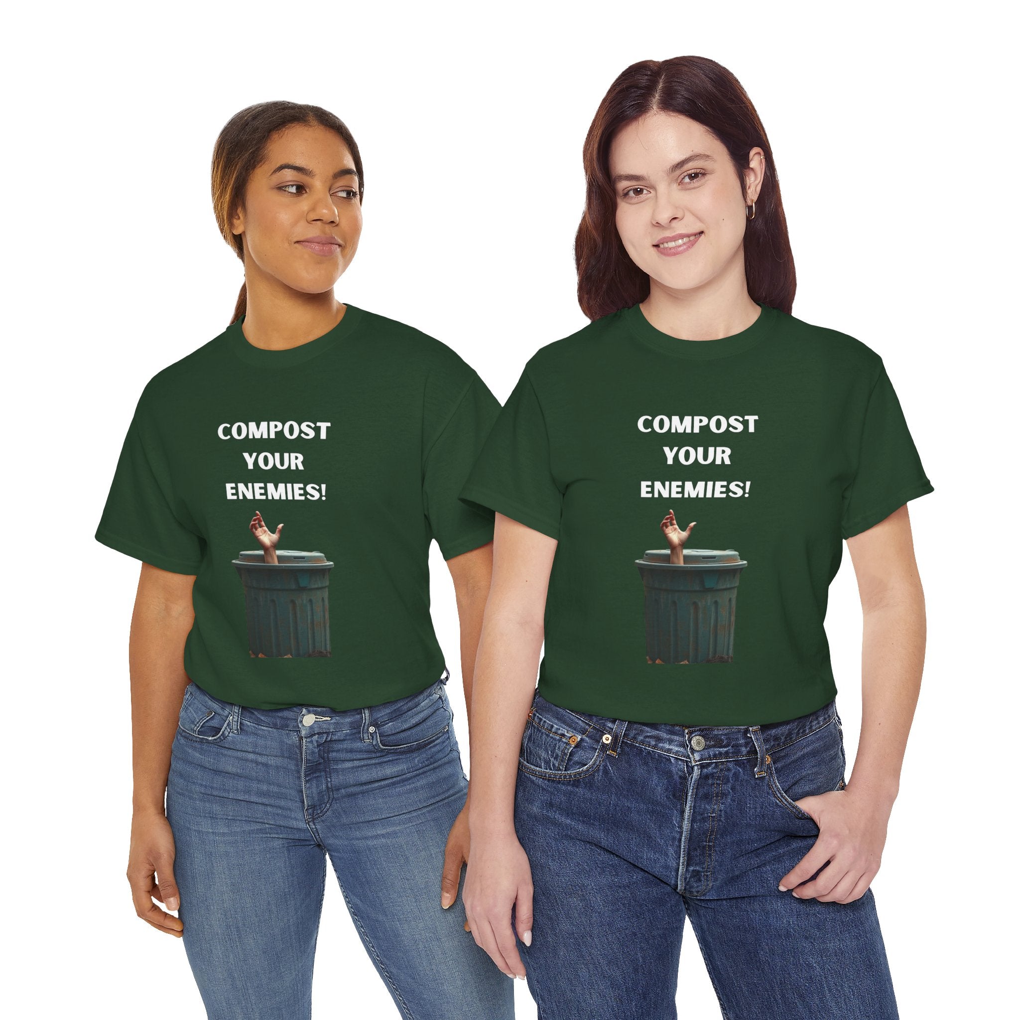Compost Your Enemies! Unisex Tee - Graphic Tee, Funny T-Shirt, Eco-Friendly Humor Shirt, Gift for Friends, Quirky Apparel