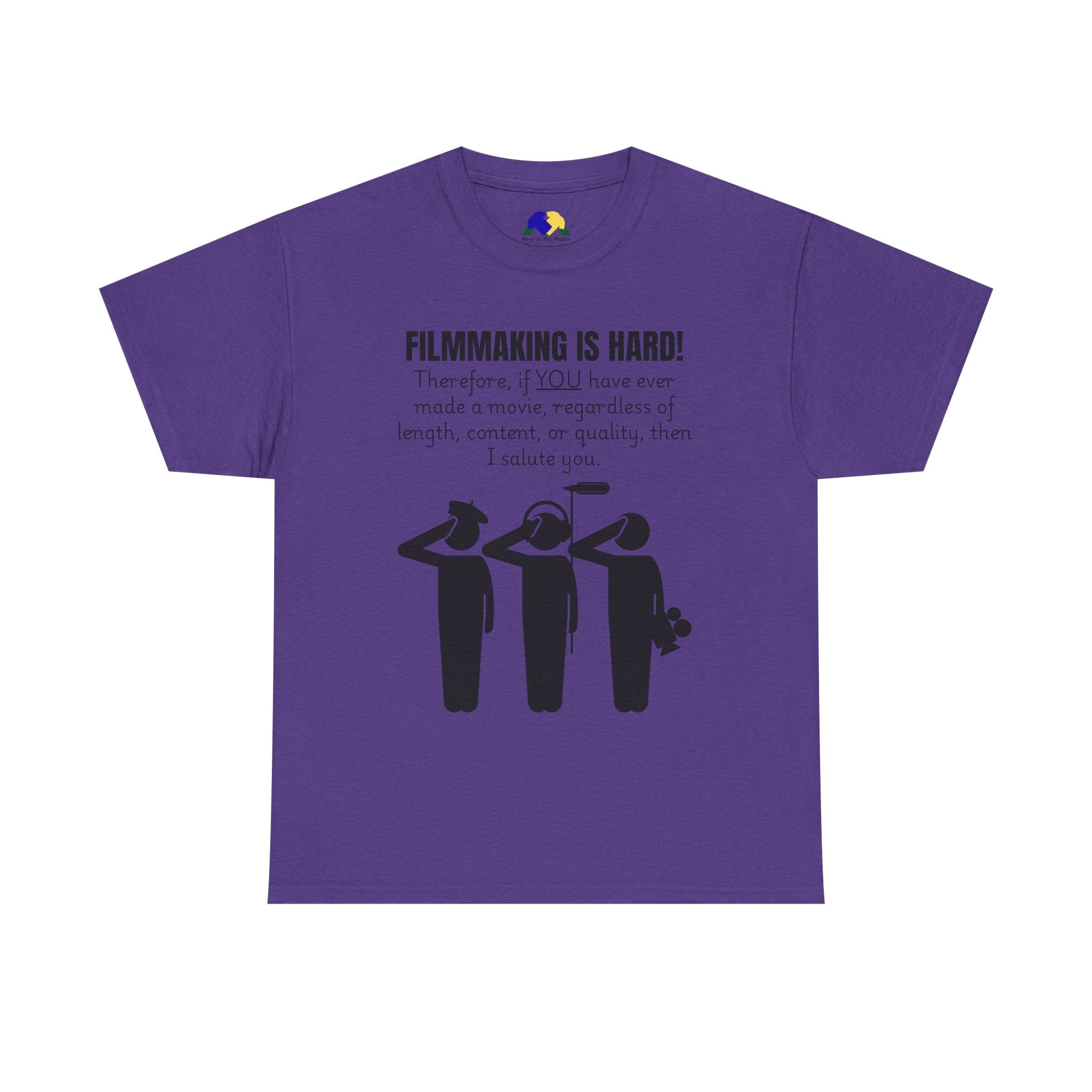 FILMMAKING IS HARD! Unisex Tee - Creative Filmmaker Tee, Funny T-Shirt, Gift for Filmmakers, Movie Maker Apparel, Casual Film Lover Shirt