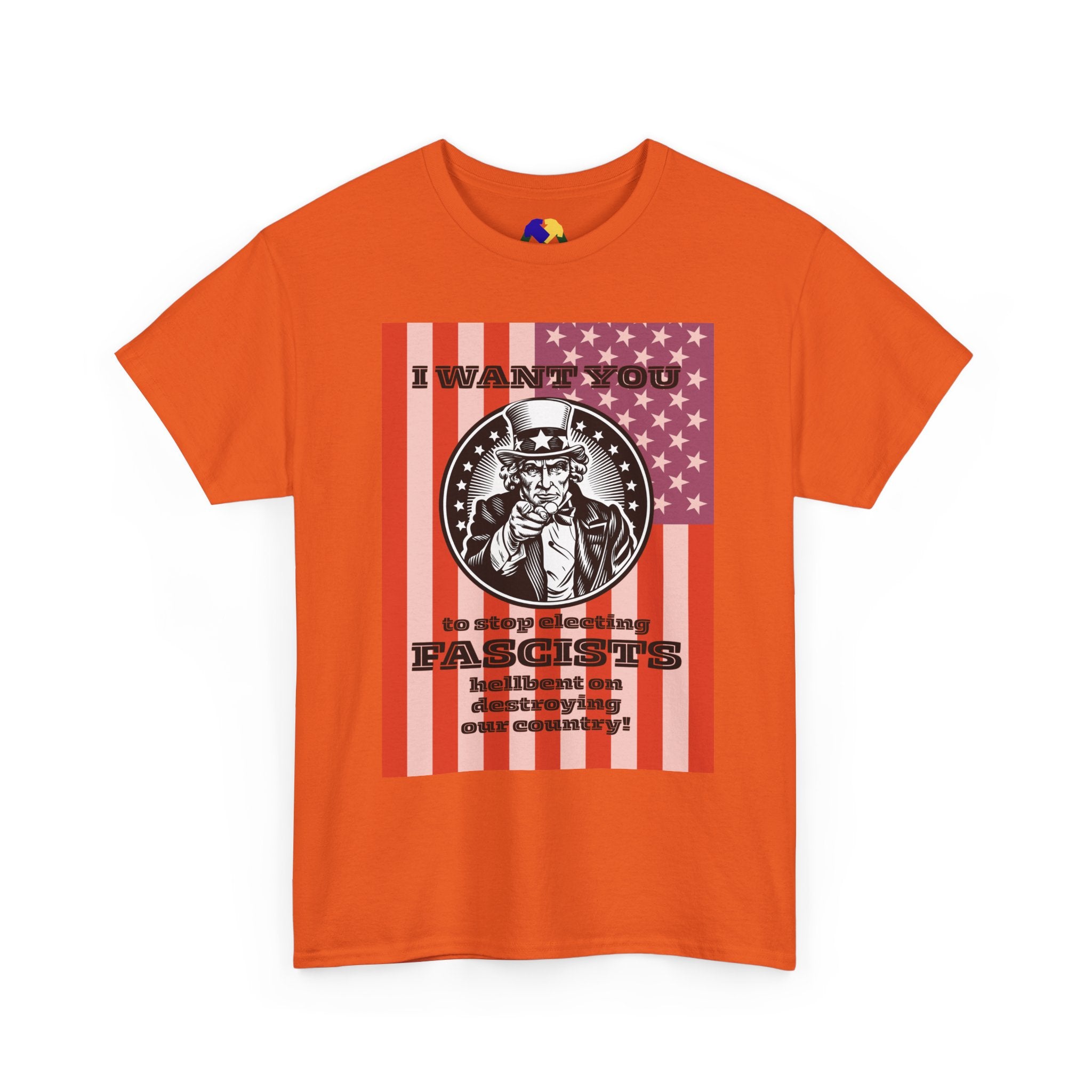 Uncle Sam I Want You to Stop Electing Fascists Unisex Tee - Protest Tee, Political Statement Shirt, Unisex Cotton Tee, Activism Apparel, Gift for Change-Makers