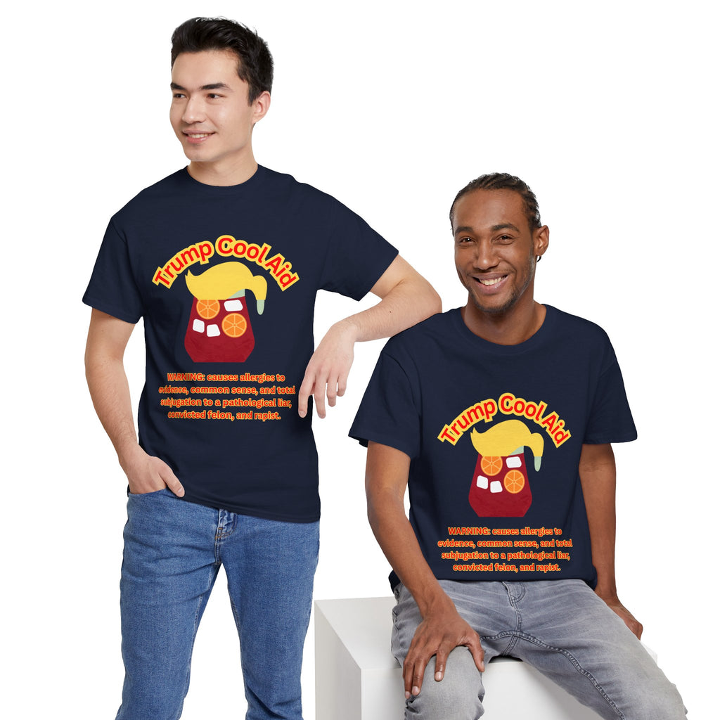 Trump CoolAid Unisex Tee - Unisex Heavy Cotton | Funny T-Shirt, Statement Apparel, Gift for Political Friends, Meme Lovers, Casual Wear