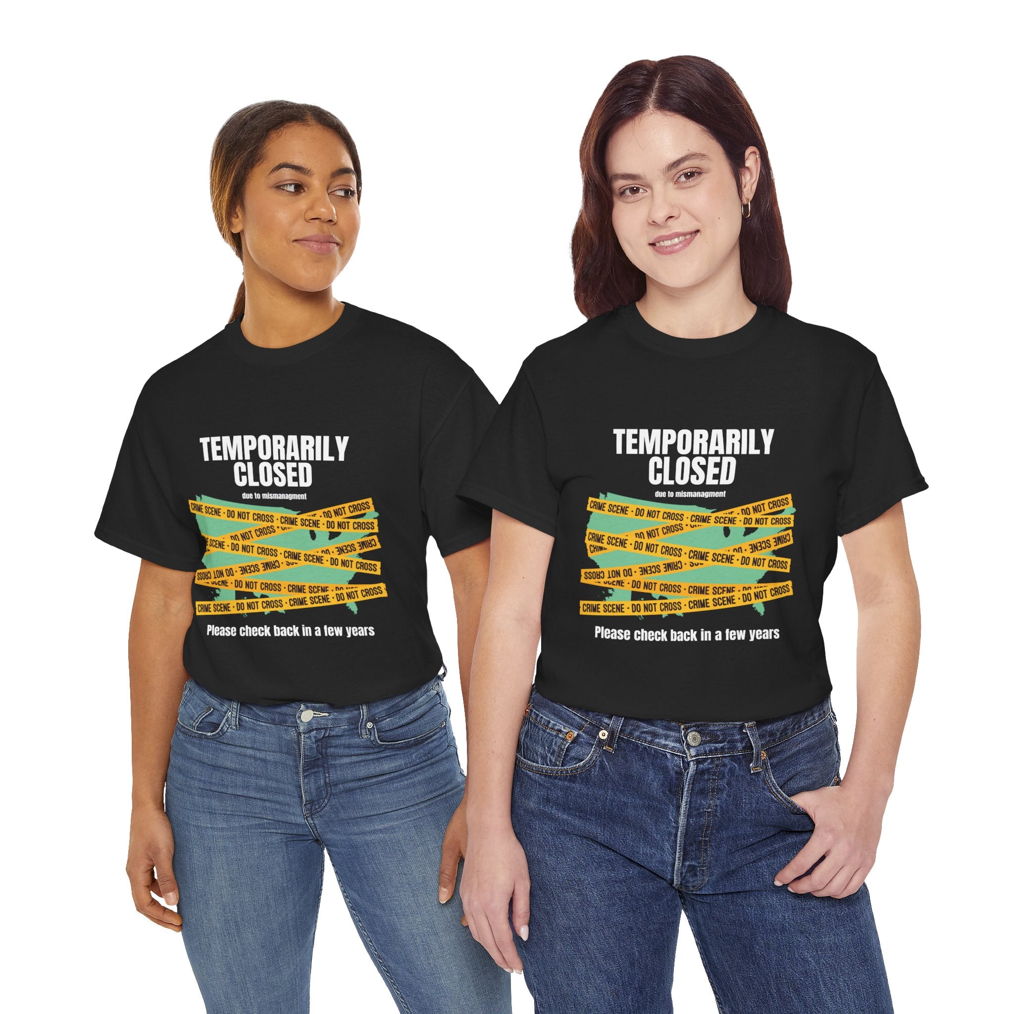 TEMPORARILY CLOSED Unisex Tee, Funny Tee, Casual T-Shirt, Gift for Friends, Quirky Humor Apparel, Relaxed Fit Shirt