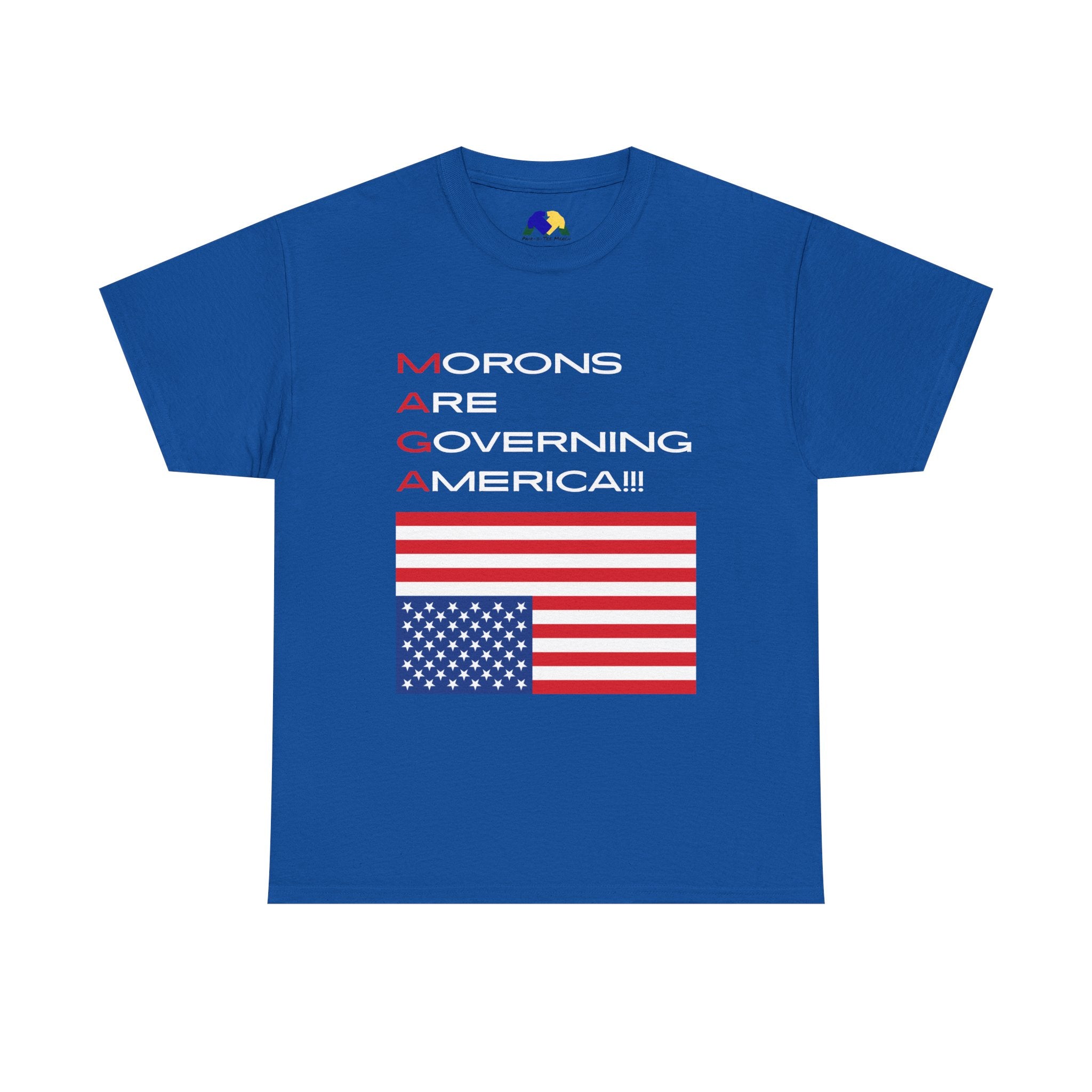 Morons Are Governing America! Unisex Tee - Humor, Casual Style, Gifts for Friends, Election Day Outfit, American Pride, Political Statement