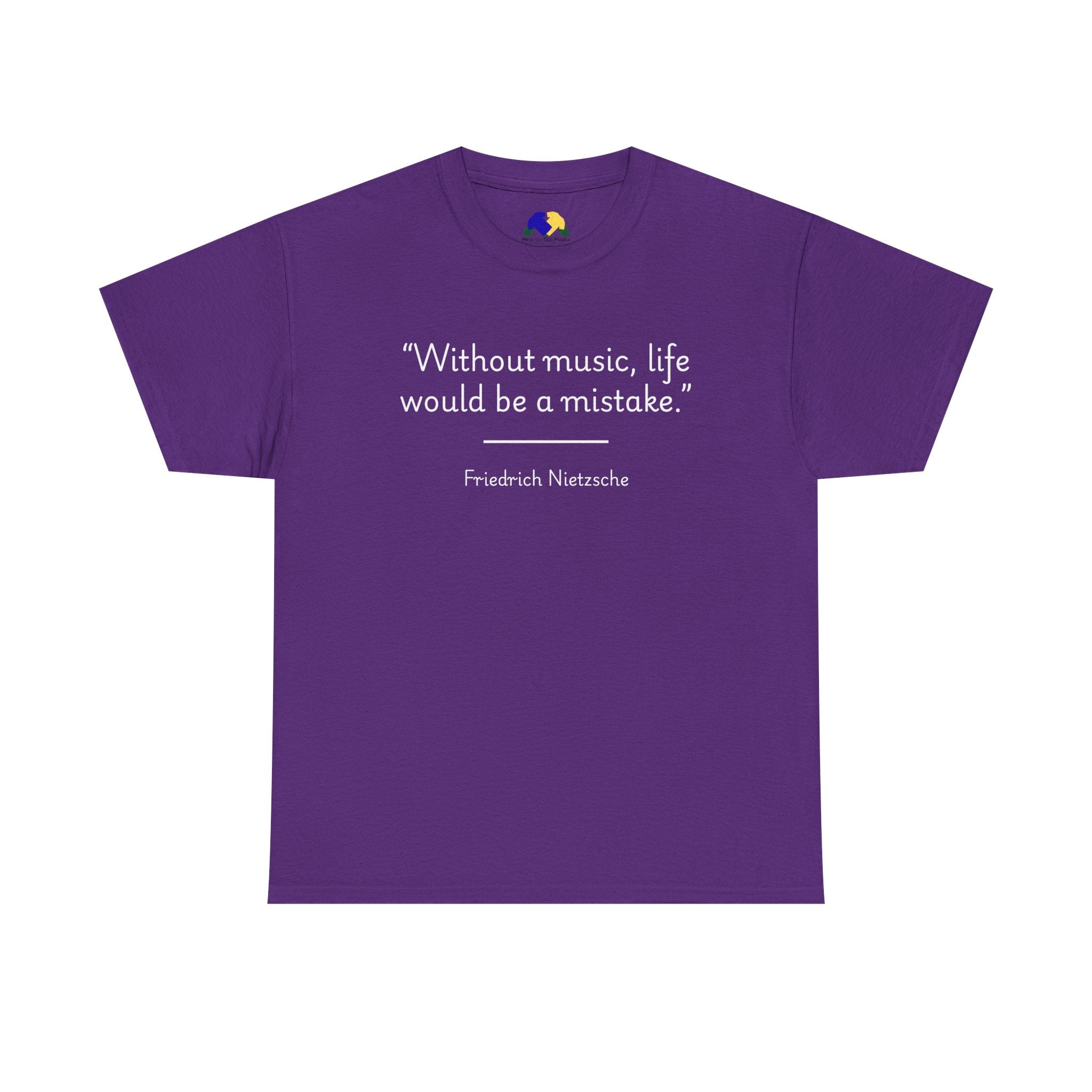 Friedrich Nietzsche "Without music, life would be a mistake" Musical Quote Tee - Unisex Cotton Shirt, Gift for Music Lovers, Casual Wear, Concert [...]