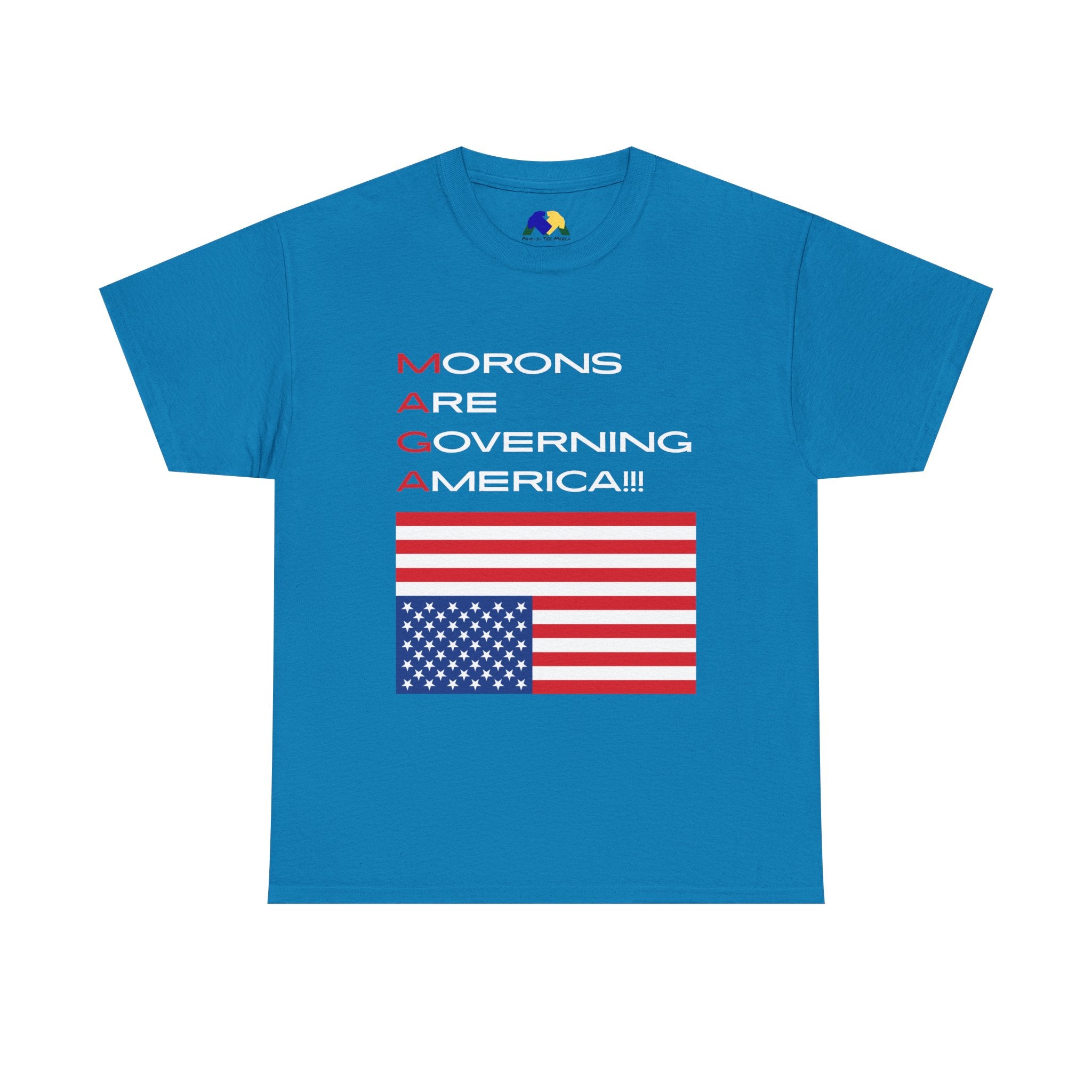Morons Are Governing America! Unisex Tee - Humor, Casual Style, Gifts for Friends, Election Day Outfit, American Pride, Political Statement