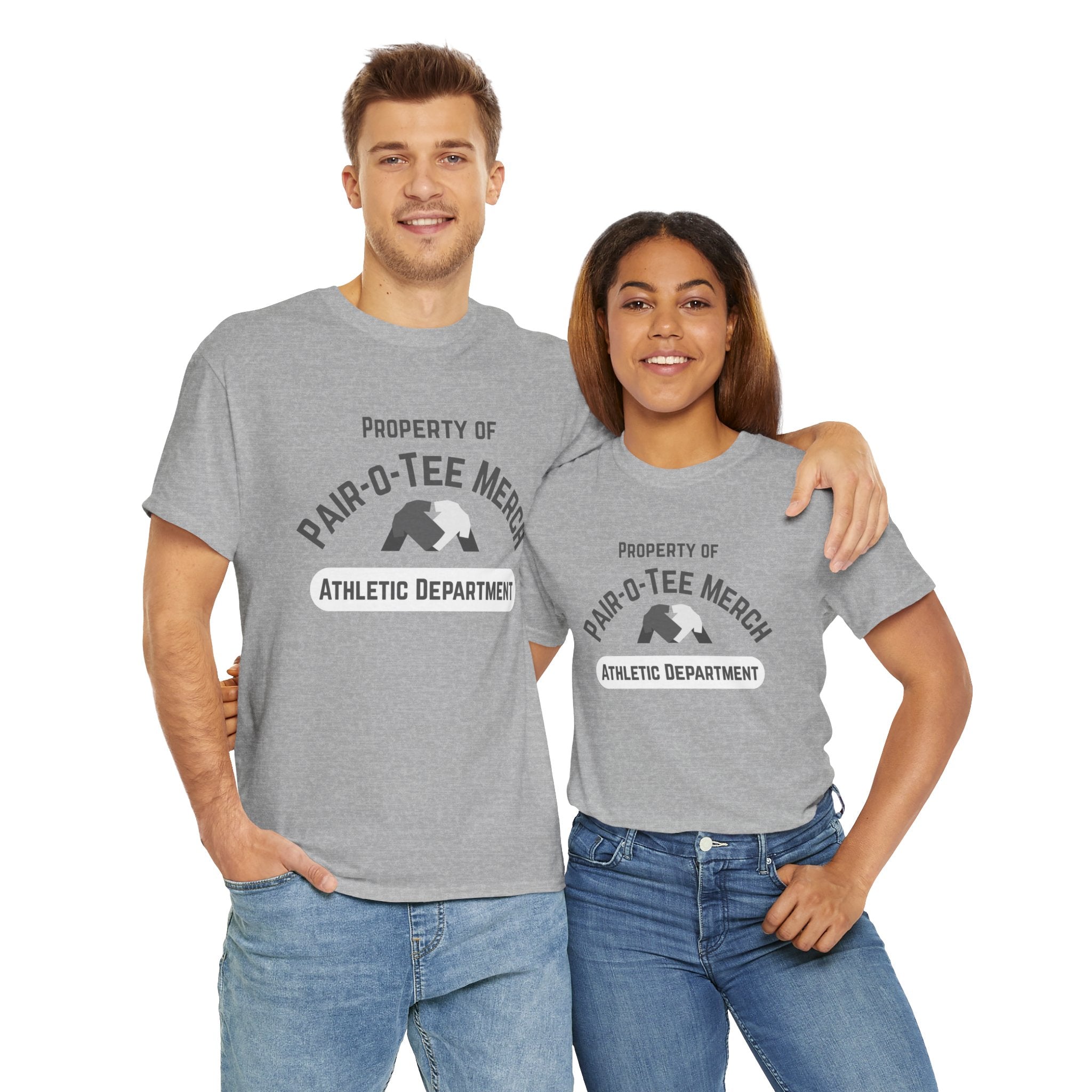 Property of Pair-O-Tee Merch Athletic Dept Unisex Tee - Cozy Casual T-Shirt, Perfect for Sports Events, Gift for Athletes, Everyday Wear