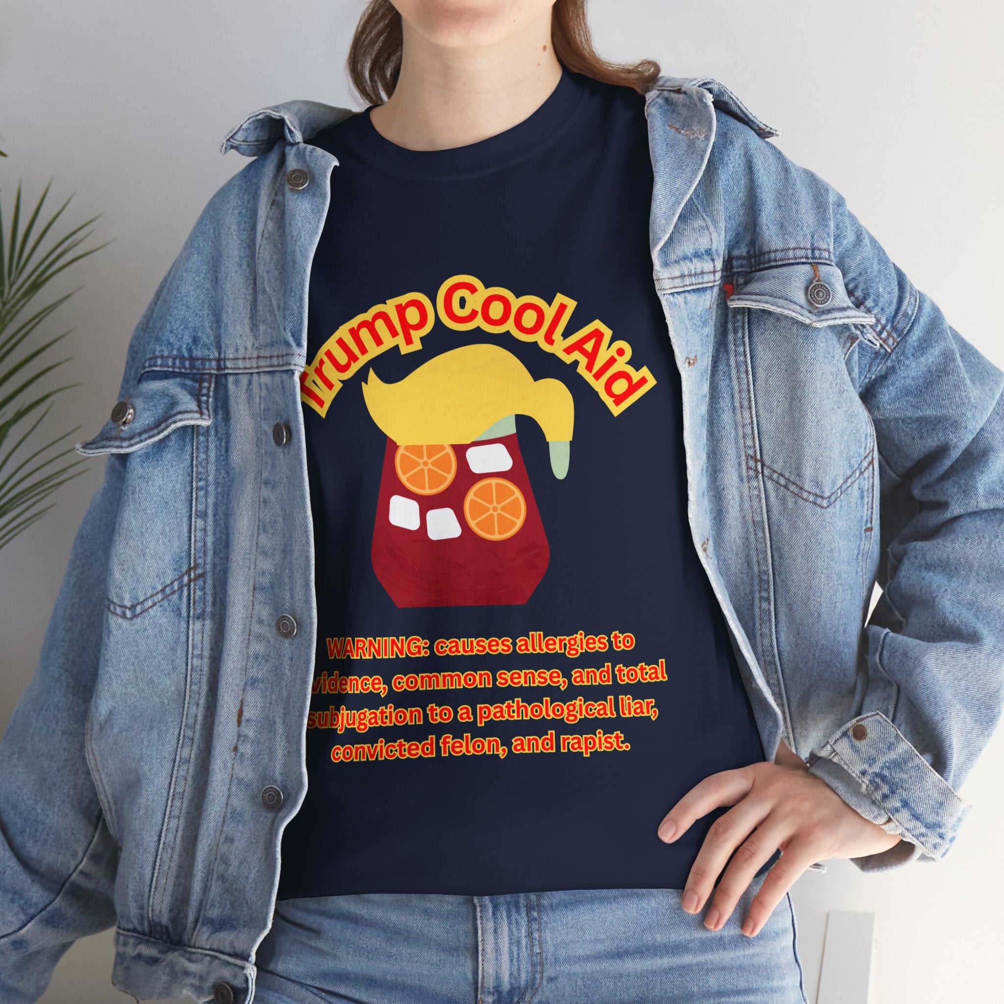 Trump CoolAid Unisex Tee - Unisex Heavy Cotton | Funny T-Shirt, Statement Apparel, Gift for Political Friends, Meme Lovers, Casual Wear