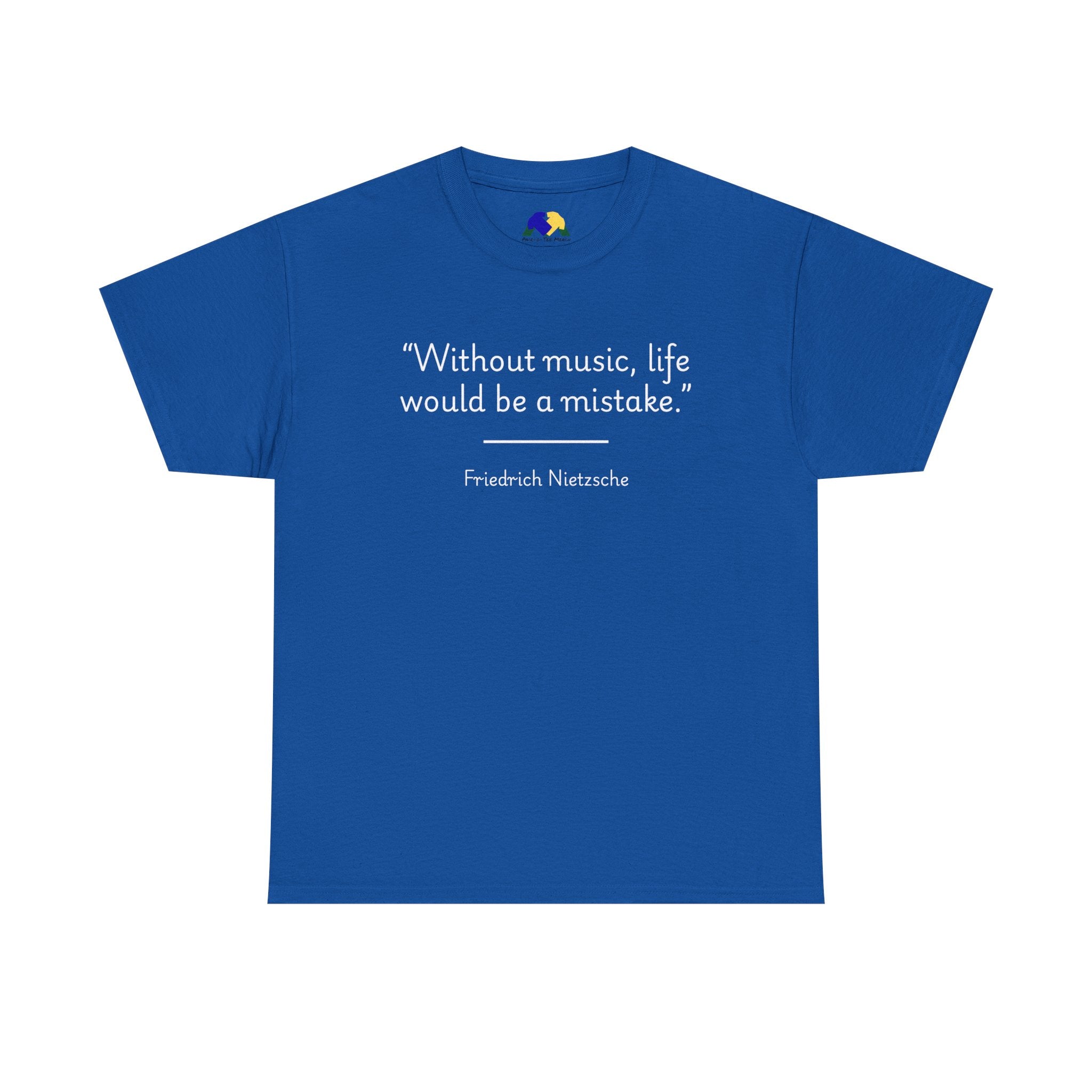 Friedrich Nietzsche "Without music, life would be a mistake" Musical Quote Tee - Unisex Cotton Shirt, Gift for Music Lovers, Casual Wear, Concert [...]